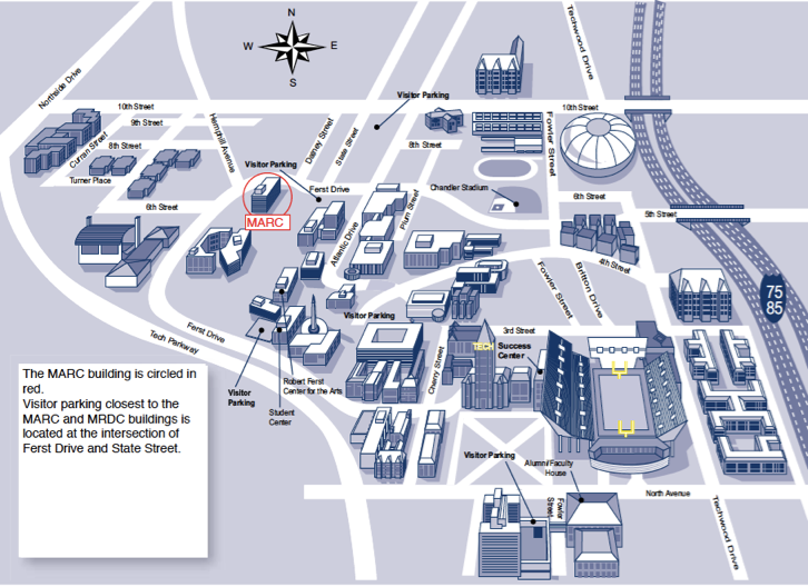 MARC-Campus-Parking-Map